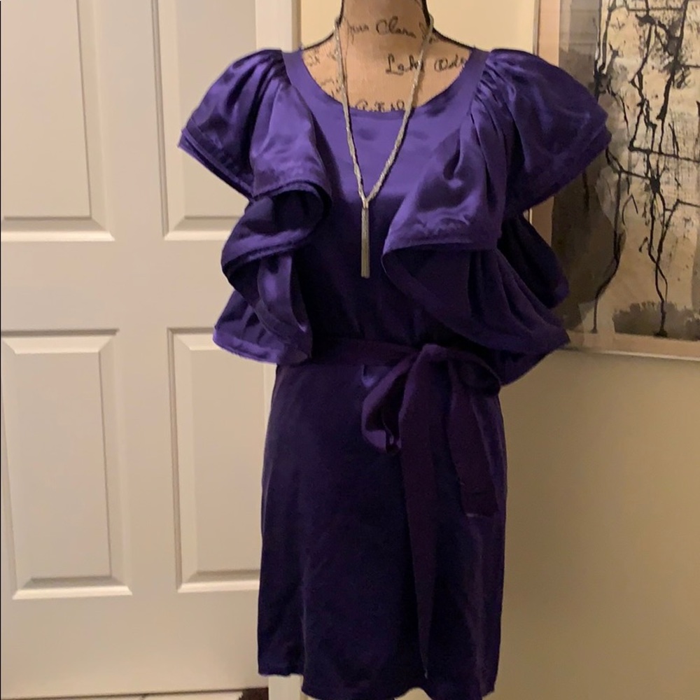 H&MxLanvin 100% silk dress